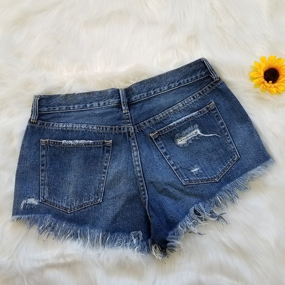 We the Free High Rise Ripped Denim Shorts - Picture 2 of 8